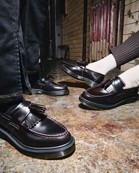 Zapatos Inteligentes Dr. Martens Adrian Tassel Hombre Vino MX-42871